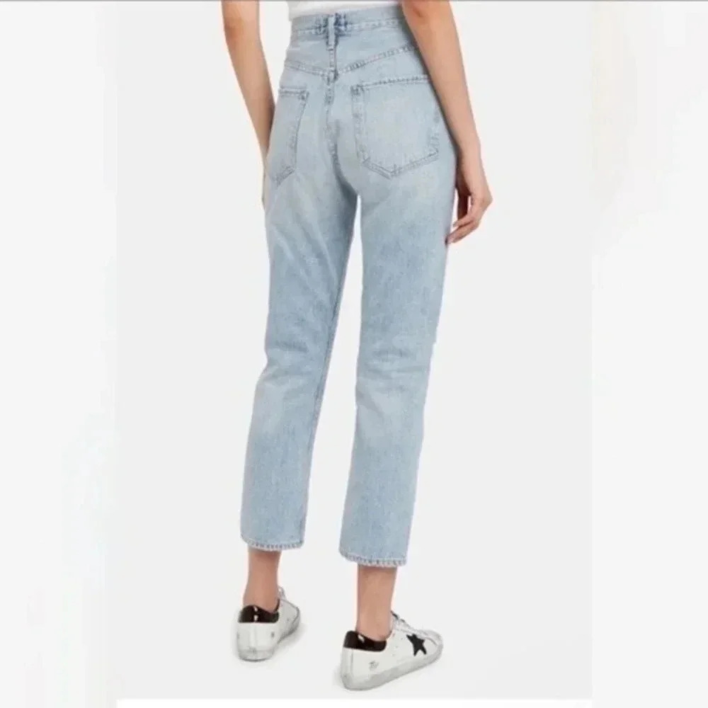 AGOLDE Riley High Rise Organic Cotton Jeans Size 25 B478 - Picture 2 of 7